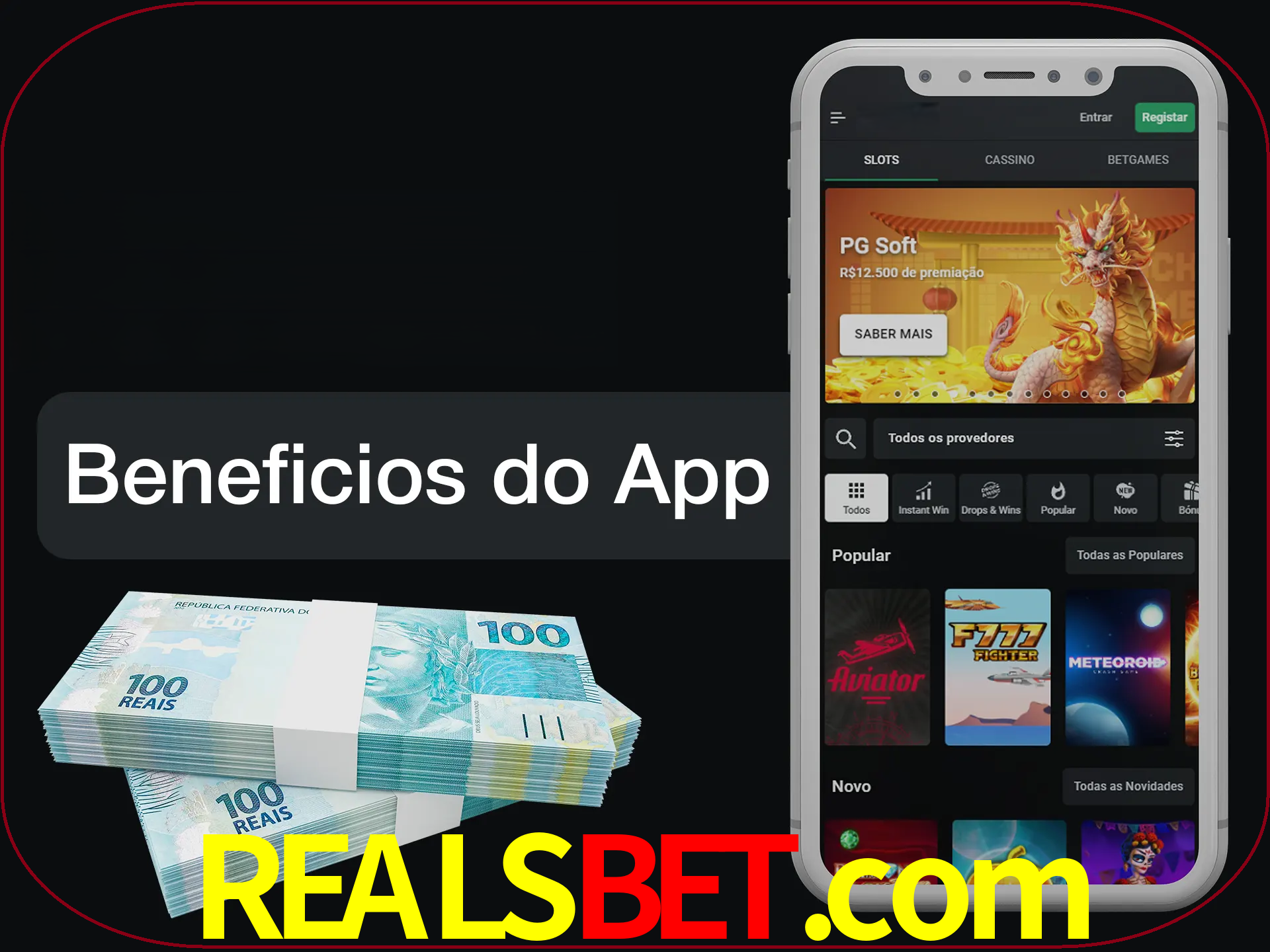 Obtenha todos os benefícios usando o aplicativo.