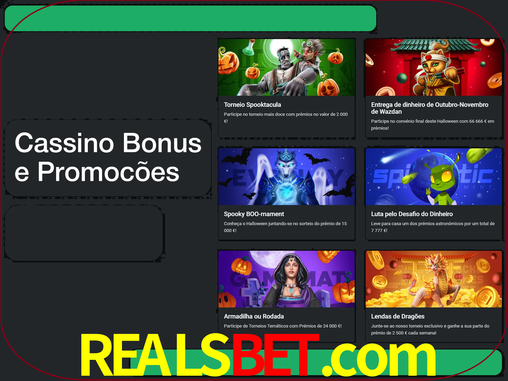 Verifique se há novos bônus de cassino para reivindicar.