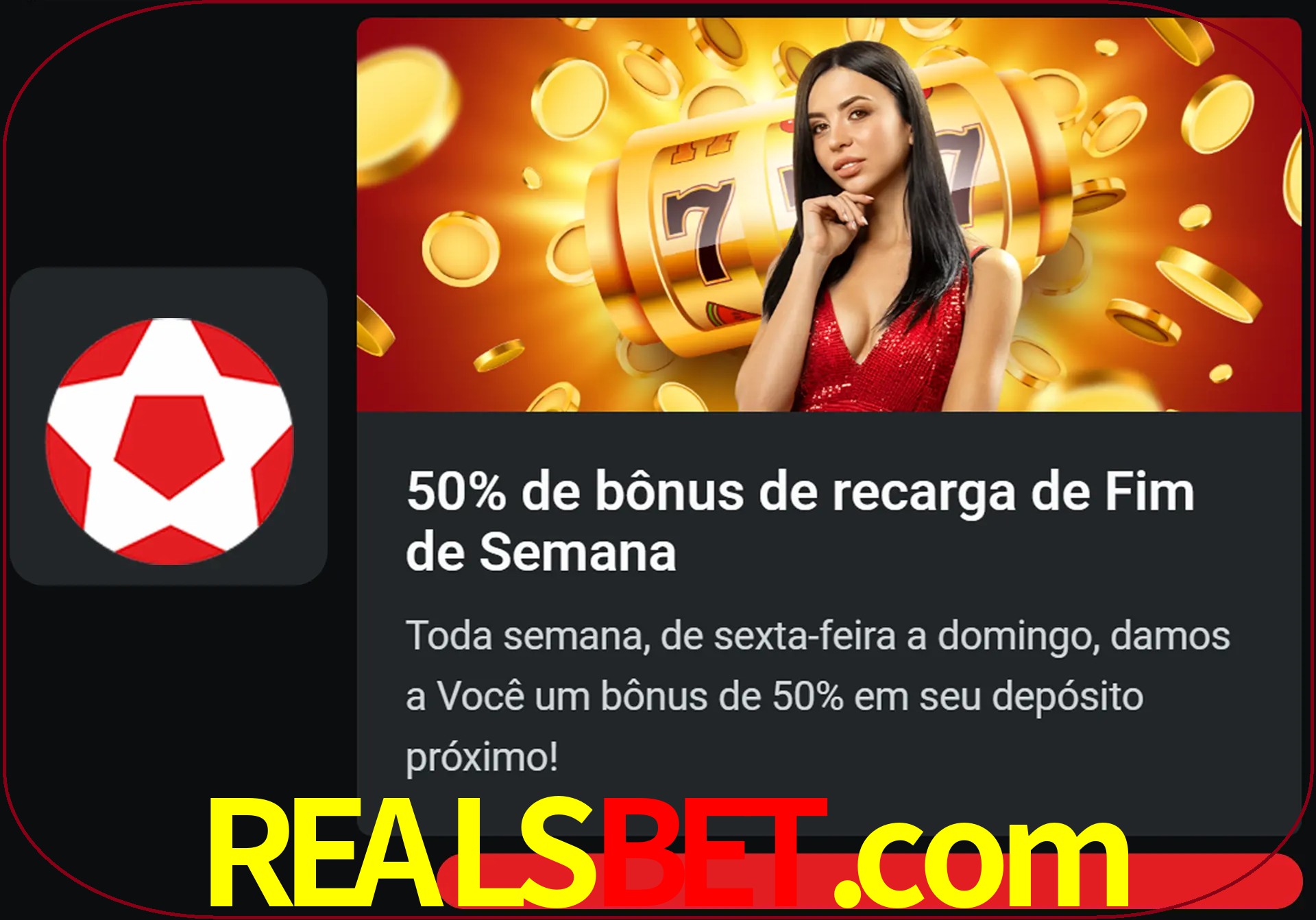 Volte a cada semana para receber novos bônus em dinheiro.