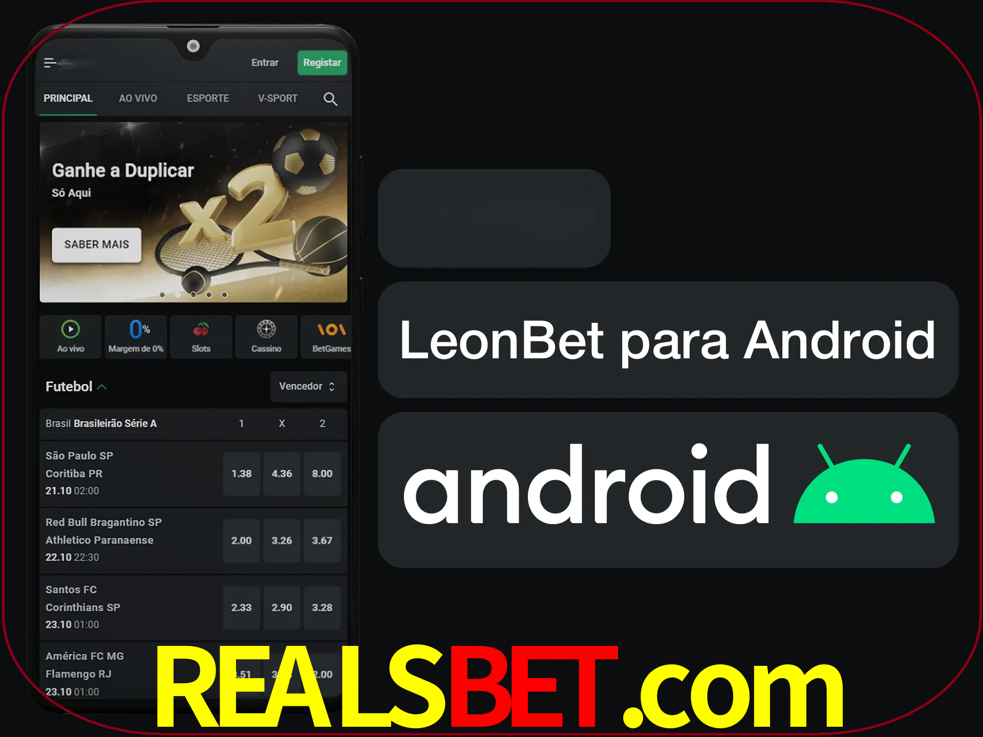 Adquira sua versão poket de LeonBet.