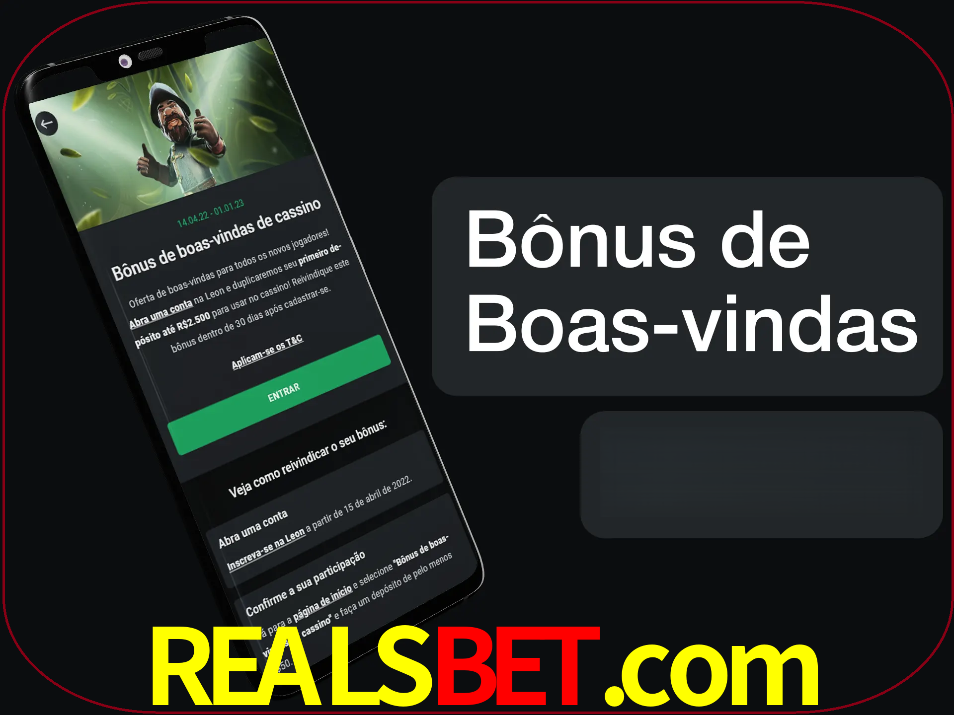 Não se esqueça de usar o bônus de boas-vindas.