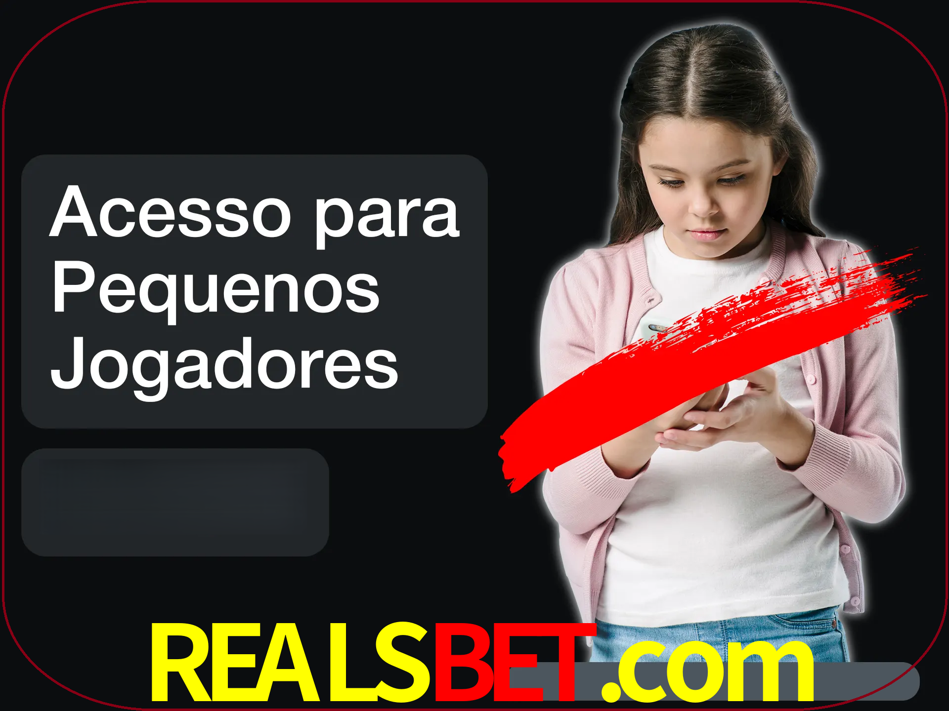As crianças não podem jogar jogos de cassino.